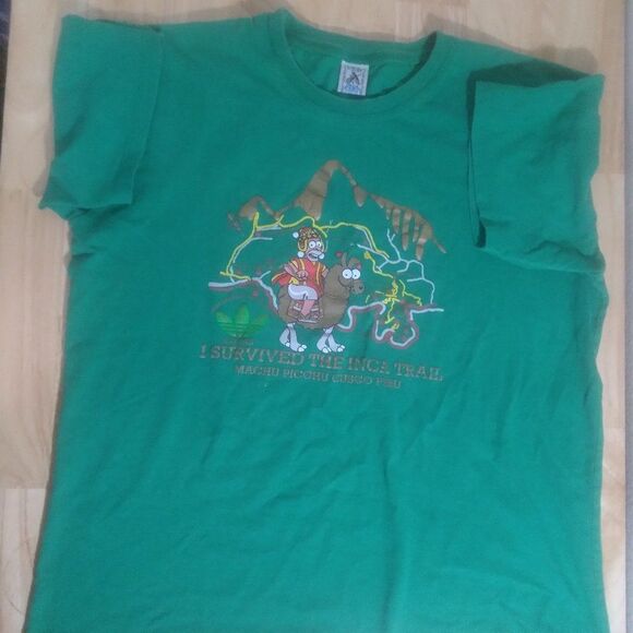 Vintage I Survived The Inca Trail Peru Homer Simpson Parody T-Shirt - Picture 2 of 9